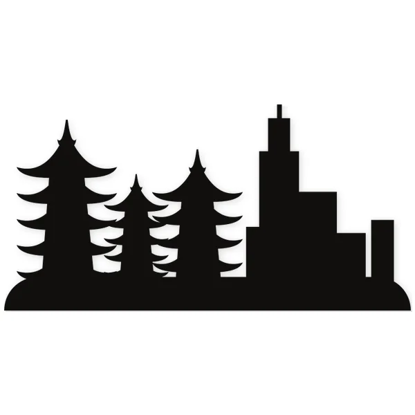 Printer Ink ยท building ยท tree ยท chinese