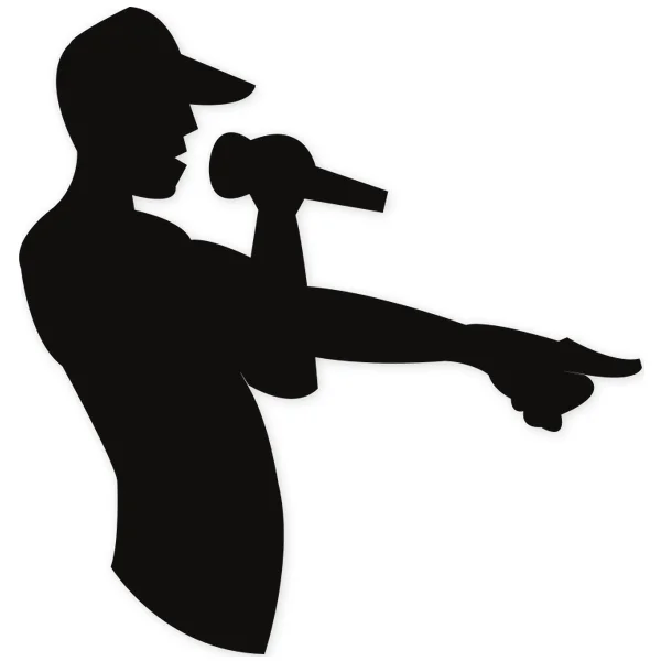 gorra · banda · microfono · cantar · hip hop