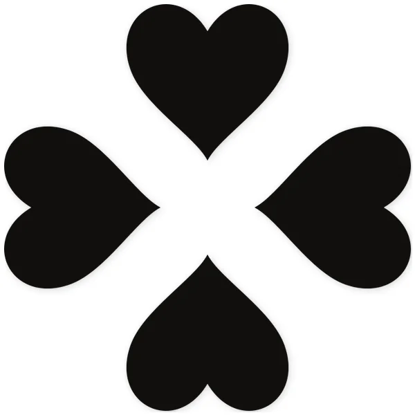 clover · luck · heart · plant · concentric
