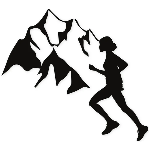 sky running · trail running · runner · Serif Typography · running · mountain