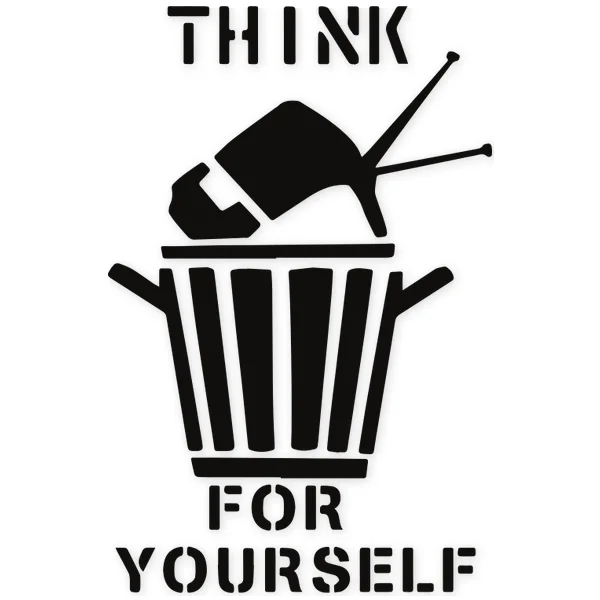 think · bin · television · social