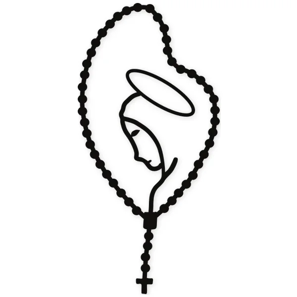 rosary · virgin · pray · religion · symbols and heraldry