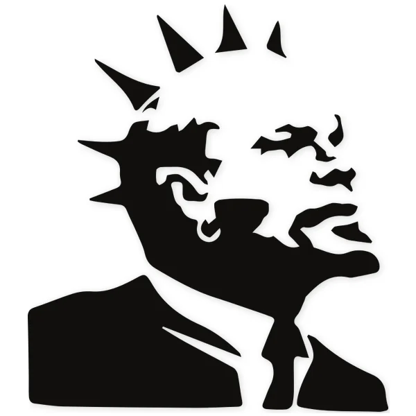 lenin · punk · stencil · graffity · face