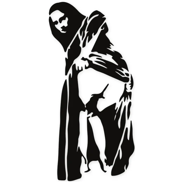 gioconda · ass · stencil · graffity