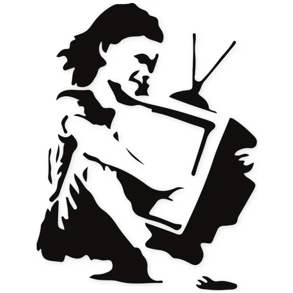 antenna · banksy · television · graffity · children kids