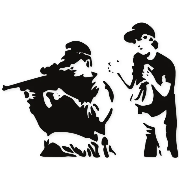 shock · banksy · graffity · weapon