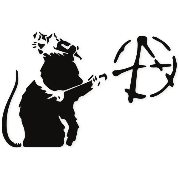 anarchy · banksy · ratt · graffity