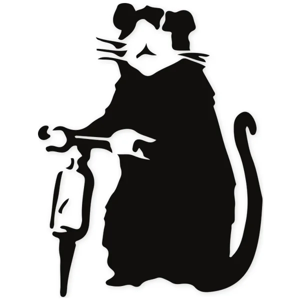 hammer · banksy · ratt · graffity