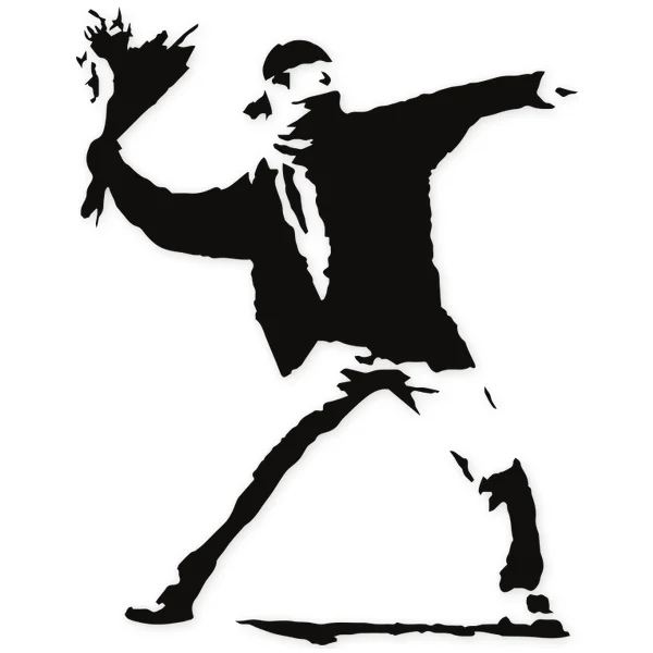 resistance · pacifism · stencil · graffity · flower