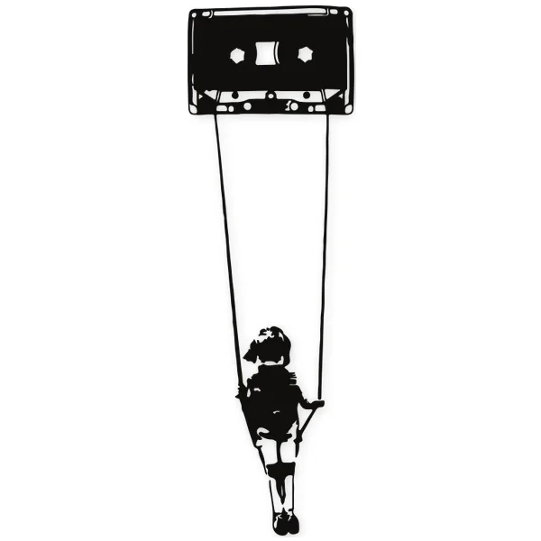 swing · cassette · banksy · analog · graffity