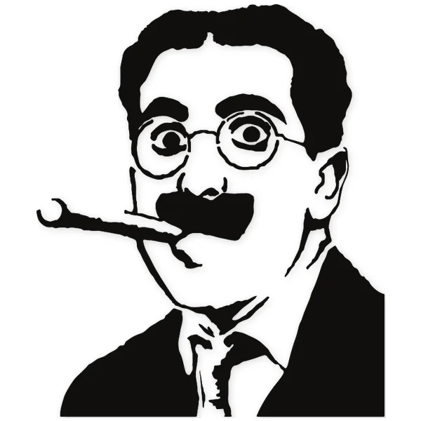 groucho marx · humor · Moustache · smoking