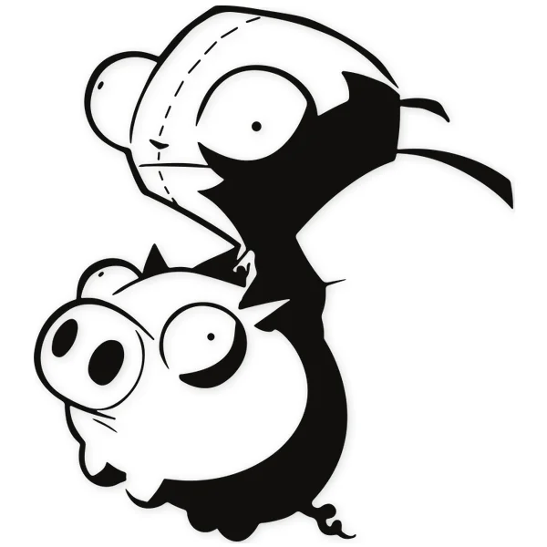 pig · alien · fly · cartoons · kids
