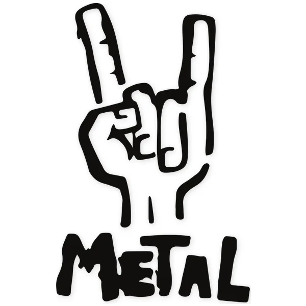 gesture ยท metal ยท heavy ยท hand