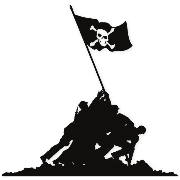 america · pirate · flag · bones · dead