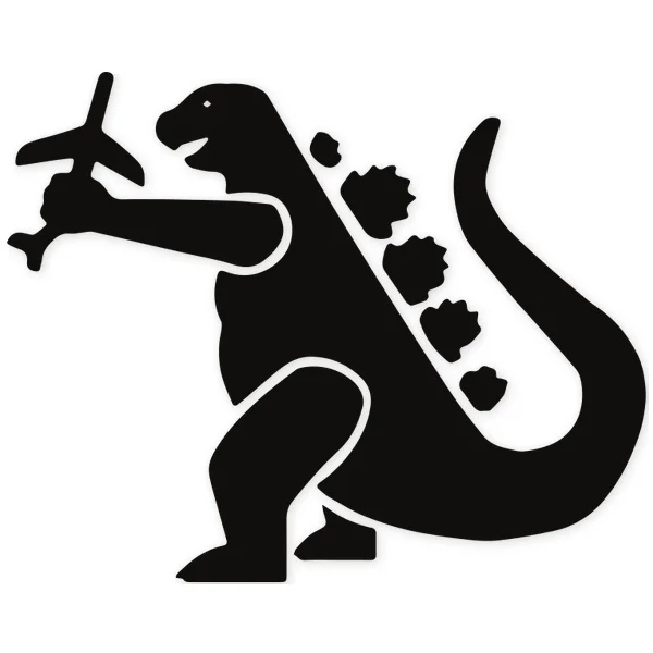 godzilla · terror · dinosaur · plane · monster · fly