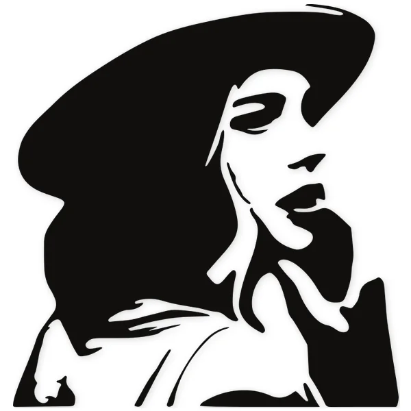 sombrero · mujer · realista · cara