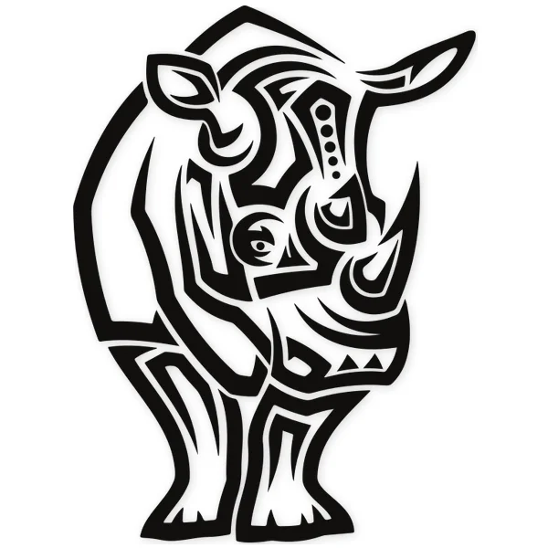 horn · rhino · african