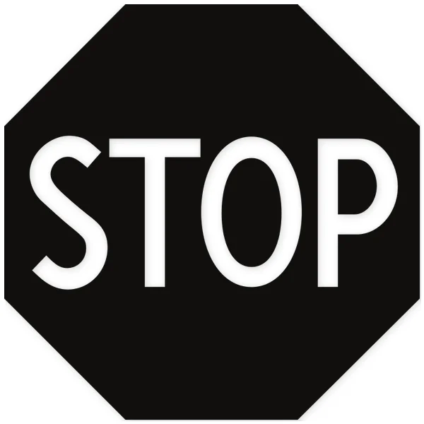 stop · señal