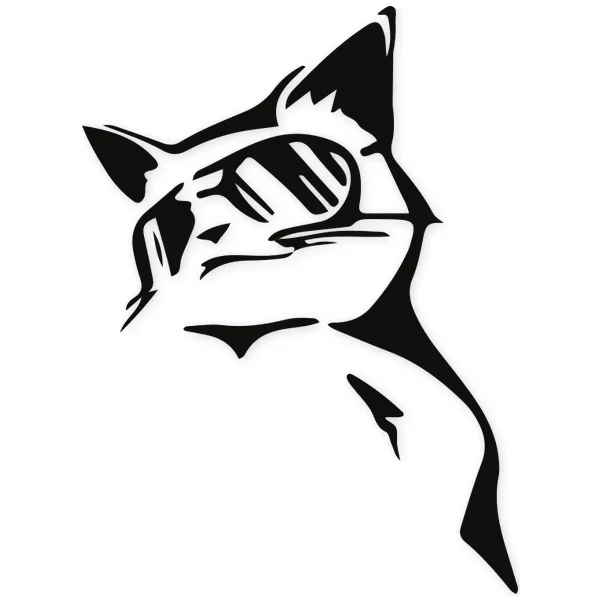 glasses · mascot · cat