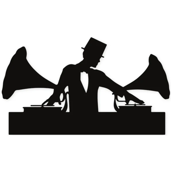 gramophone · turntable · vinyl · hat · party · dj