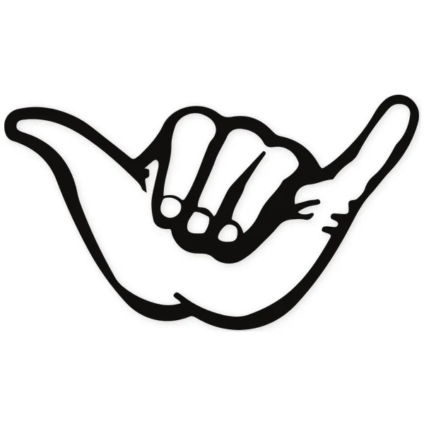 aloha · greeting · bodyboard · gesture · surf · sea · hand