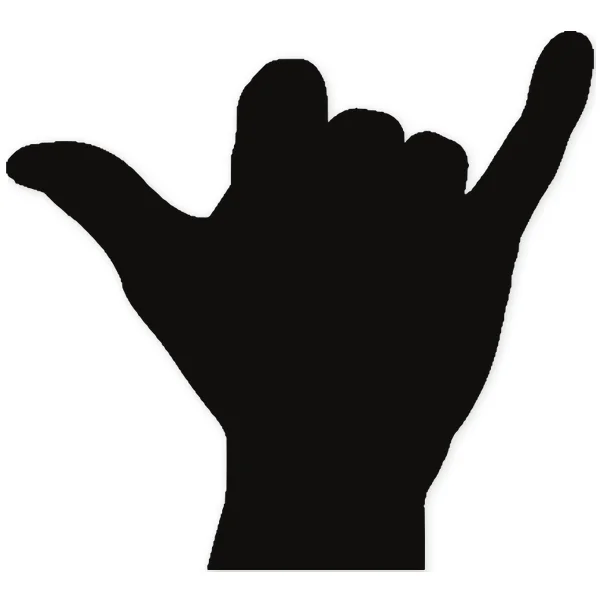 aloha · greeting · bodyboard · gesture · surf · sea