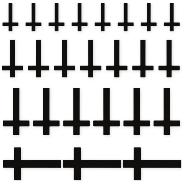 satanic · christian · cross