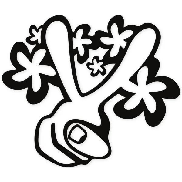 pacifism · peace · finger · gesture · floral · flower · hand