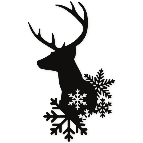 reindeer · deer · ice · winter · snow · horns