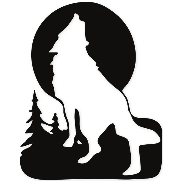 forest · howl · Organic Pattern · moon