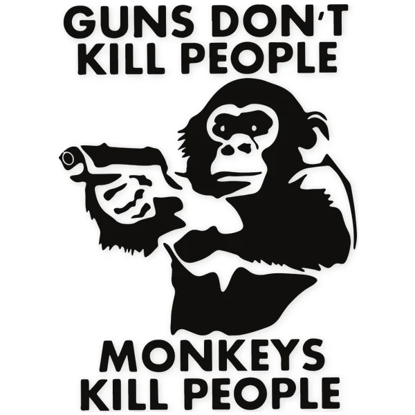 kill · gun · stencil · ape · street