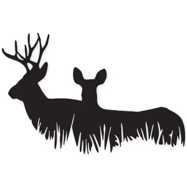 grass · deer · hunter · horns