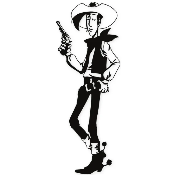 cowboy · lucky luck · cowboy · gun · hat · cartoons · kids