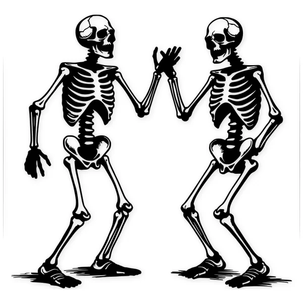 friends · skeleton · bones · halloween · dead
