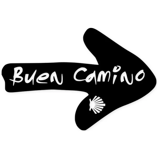scallop shell · camino de santiago · pilgrim · peace · arrow
