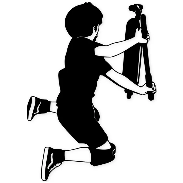 knee pads · scooter freestyle · helmet · children kids · jump