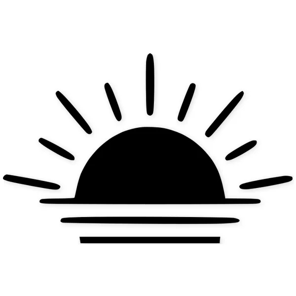 sunrise · horizon · sun rays · sun